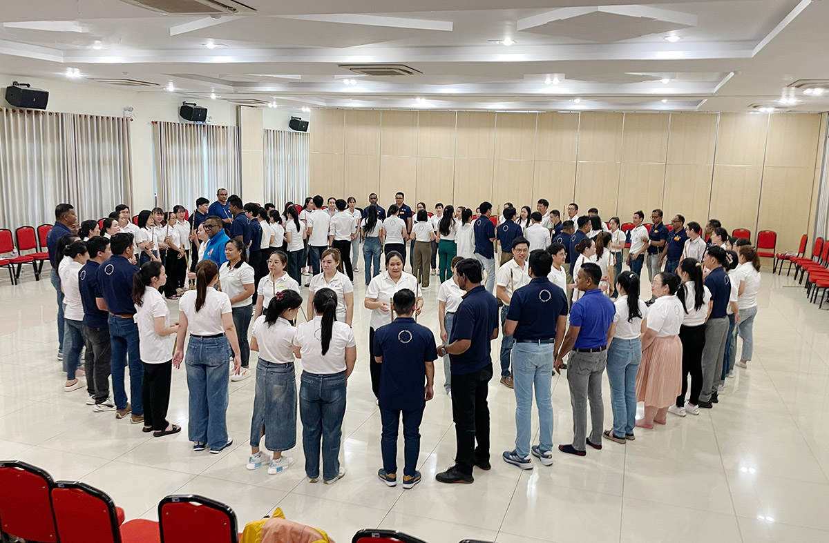 Leadership Workshop using Social Eurythmy at Hirdaramani Fashion Garments Limited in Vietnam
